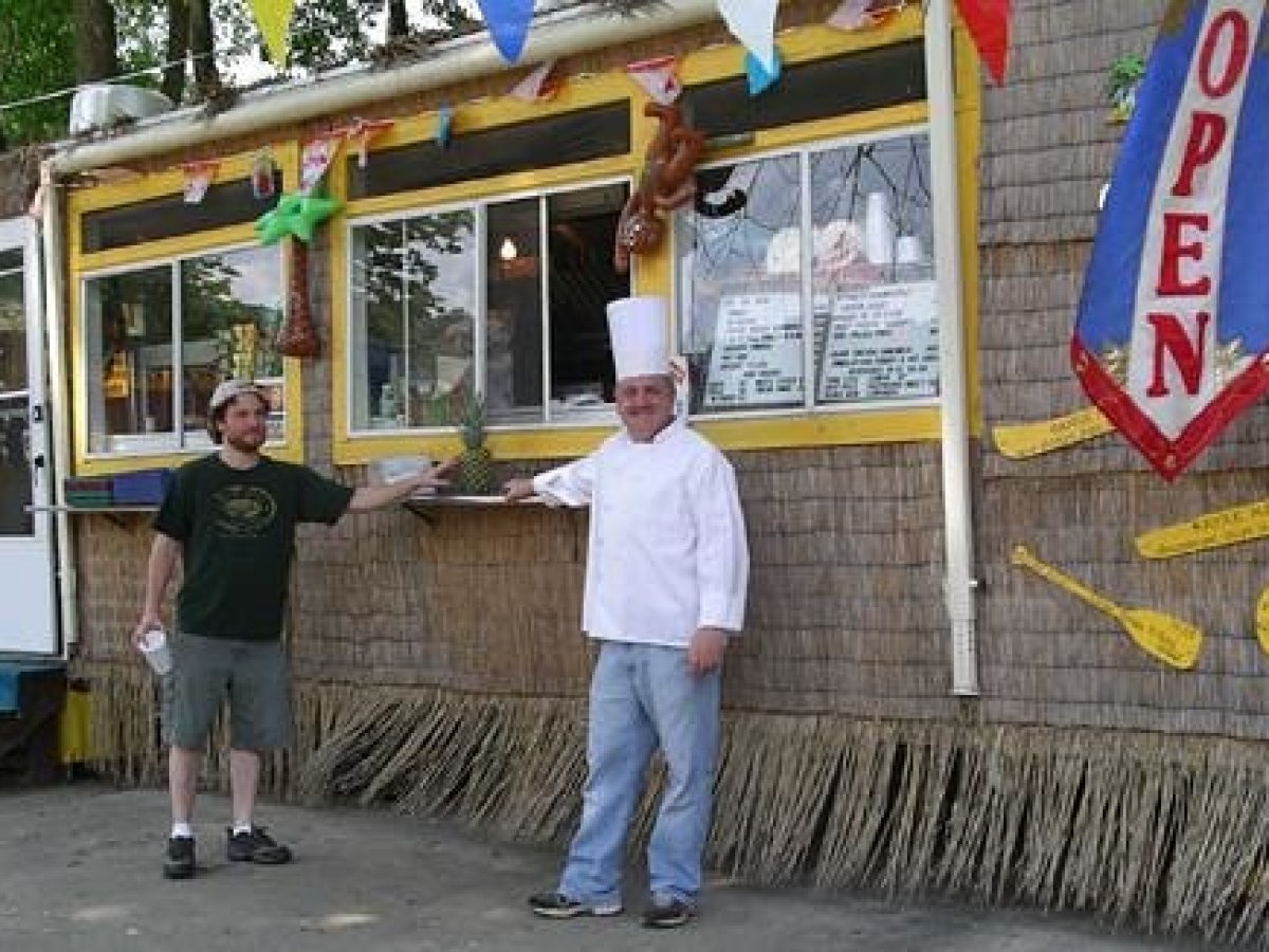 a man standing in front of a building