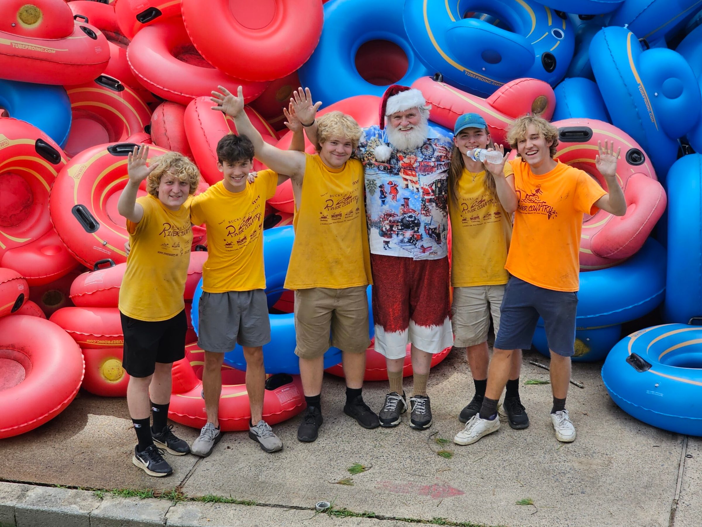 a group of people posing for the camera